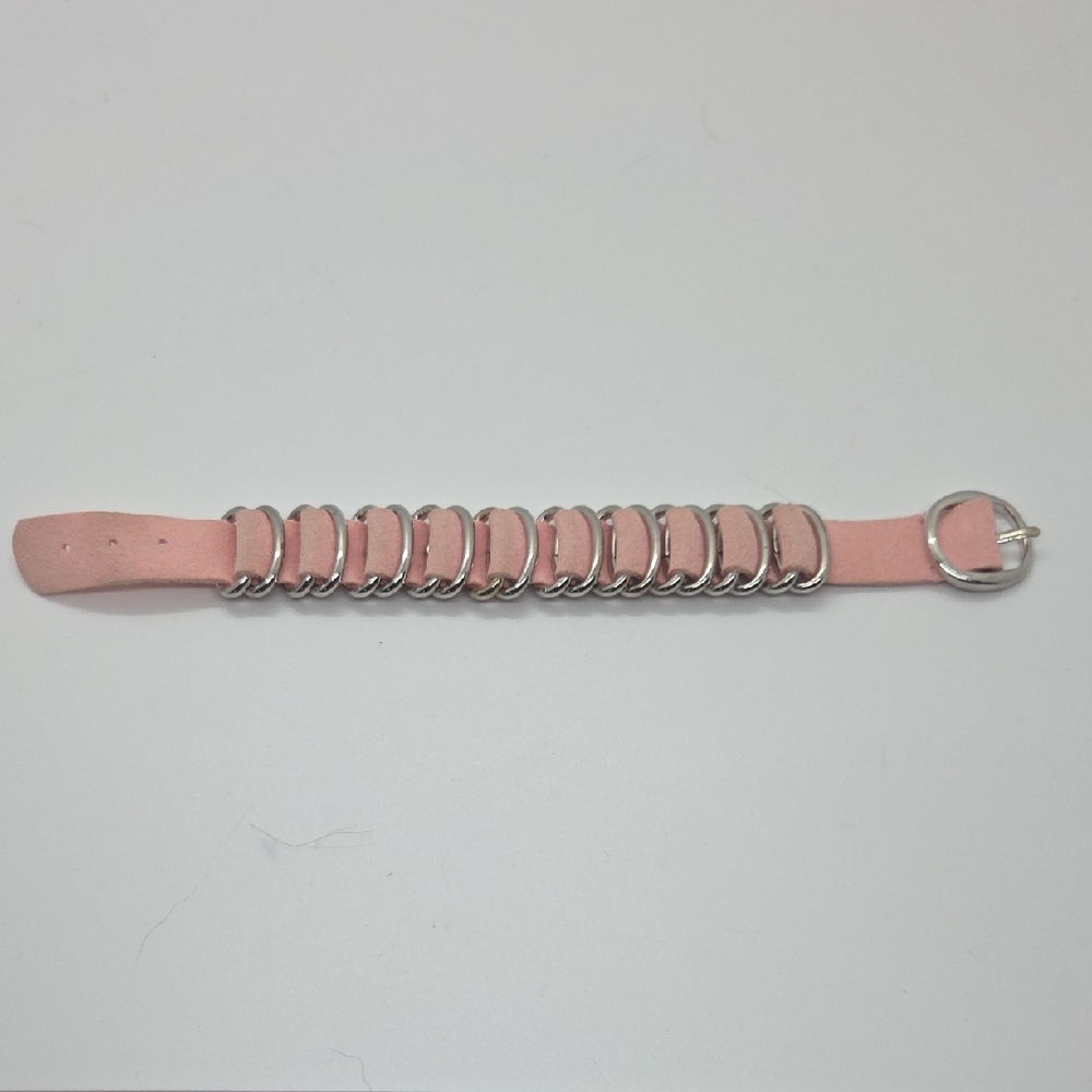 Banana Republic Pink Bracelet with Silver Rings